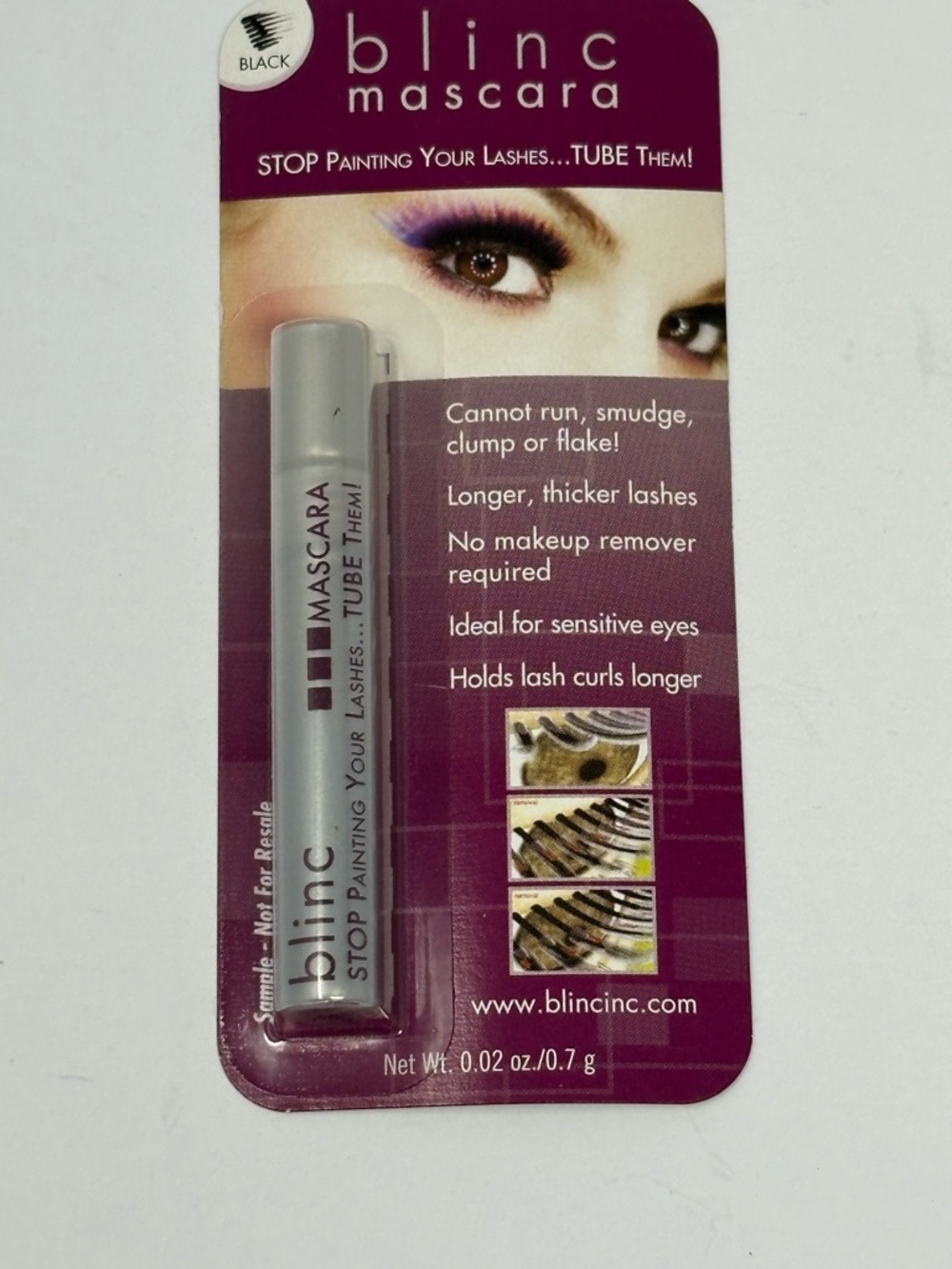 New!! Blinc Volume Tubing Mascara Black Travel Size Sealed! C6